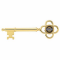 Gold Polished Key w/1" Insert (8"x2 5/8")